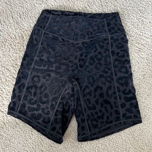 Balance Athletica Kingdom collection Rider Shorts - Black Leopard